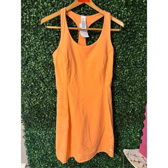 NWT Sweaty Betty Women’s Power Workout Dress Orange size Small tennis pickleball - Picture 3 of 7